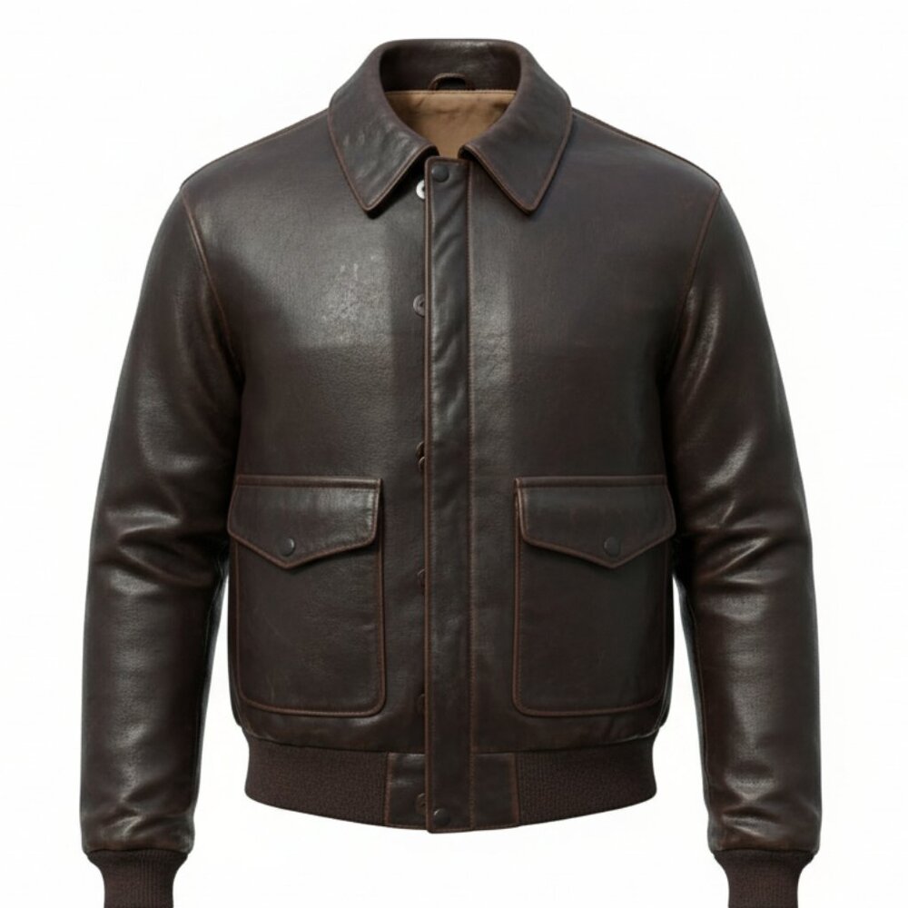 Vintage 1980s Type A2 Avirex Leather Us Army Air Forces Flight Jacket